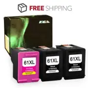 3 Pack Set Fits HP 61XL 61 XL Ink Cartridge for Envy 4500 4505 5530 5535 5539