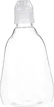HIAKDOFT Portable Clear Plastic Honey Dispenser Bottle Refillable Sauce Container for Honey Sauces and Condiments Lightweight Design with Easy Squeeze Nozzle for Go Use