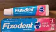 LOT OF 2 Fixodent Original Denture Adhesive Cream 2.4 oz ea Total 4.8 oz All-Day
