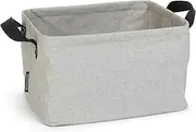 Brabantia - Foldable Laundry Basket - Compact Storage Box - Water Resistant Coating - Multi-Functional - Laundry Hamper - Bathroom - Collapsible - Grey - 9 Gal