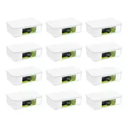 12PK Lemon & Lime Fridge Food Storer Fresh Container/Storage 900ml 18x12x5.6cm
