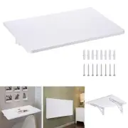 Wall Mounted Floating Folding Writing Table PC Computer Desk Home Office White
