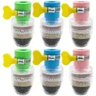 6 Pcs Faucet Water Filter,6 Layer Cartridge Activated Carbon Filters Water Fi...