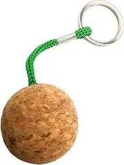3.5cm Floating Cork Keyring Balls Key Chain Floatable Soft Wood Keychain Kayak Boats Accessories Diving Key Rings