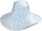 [Yoogain] Seamless Patter White Leaves Foldable Sun Shade Hats for Women for Hiking Decorative Golf hat for Womens Sun Protection Sun Protector Sombrero de Playa para Mujer, Seamless Patter White Leaves, One