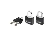 Master Lock Aluminium Padlocks Vinyl Covers (Multi Colour) (20mm - Keyed Alike x 2)
