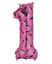 Minnie Mouse Forever Number 1 SuperShape Foil Balloon