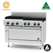 Goldstein Gas 4 Burners, 610 X 510 BBQ, 40'' Static Electric Oven PF24Q440E-X