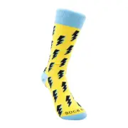 Lightning Bolts Socks from the Sock Panda (Adult Small - Shoe Sizes 2-5)