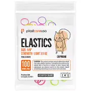 2000 Assorted Color Light 3.5 Oz 1/8" Chipmunk Latex Elastic Rubber Bands Braces