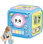 Activity Cube Toy | Musical Sensory Cube Shape Sorter - Educational Early Learning Toys with Sound and Light for Birthday New Year Christmas Easter