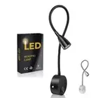 Gooseneck Tube Wall Mount Night Lamp USB Wall Lights 2024 Book Lamp