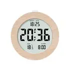 Wooden Digital Alarm Clock for Bedrooms,Wood 4In Battery Powered Alarm6340
