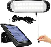 ChunHee Solar Hanging Lamp for Indoor Outdoor Use IP65 Waterproof 20 LED Solar Shed Light with String Control