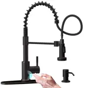 APPASO Bronze Touchless Kitchen Faucet with Pull Down Sprayer and Soap Dispenser