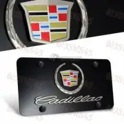 3D CADILLAC CTS Stainless Steel License Plate Frame -2pcs Front & Back with Caps