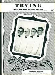 THE HILL TOPPERS TRYING SHEET MUSIC PIANO/VOCAL 1952 BILLY VAUGHN RARE BRAND NEW