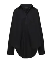 Balenciaga Patch Pocket Long-Sleeved Shirt FR36,FR38,FR40 black