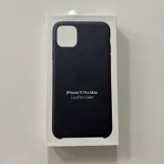 Apple Leather Case for iPhone 11 Pro Max - Midnight Blue