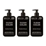 3x Brite Clean Color Darkest Brown