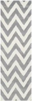 Safavieh Cambridge SILVER / IVORY Wool Runner 2' 6 x 10' - CAM139D-210