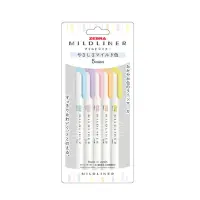 在飛比找momo購物網優惠-【ZEBRA 斑馬牌】MILDLINER 雙頭柔性 水性 螢