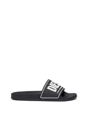 [Diesel] Diesel - Sa-Mayemi-Rubber slides with embossed logo - Slides - Woman - Black 37 Black