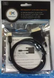 Cable Matters Mini DisplayPort to DVI Cable in Black 3 Feet 101010-Black-3
