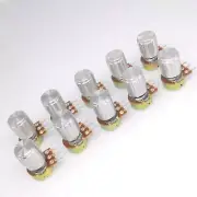 10Units 5K B5K OHM Linear Taper Rotary Potentiometer POT Silver Knob