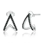 Simple Geometry Stud Earrings for Women Silver plating Ear Pins Jewelry Earring