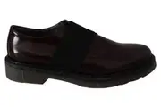 Dr. Martens Dark Brown Leather Elastic Strap Shoes