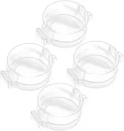 SWOOMEY 4pcs Safety Door Lock Covers Transparent Lock Protective Covers for Proofing Durable and Easy to Install Prevents Accidental Openings and Ensures Peace of