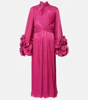 [Costarellos] Costarellos Ruffled midi dress AU 8 pink