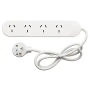 HPM 4 Outlet Surge Protected powerboard white - 175 Joules. R105PA