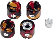 4PCS Splash Anodizing Aluminum M4 Nut Wheel Rim Center Cap Manual Locking Hubs for 1/10 RC Crawler Car Traxxas TRX4 Axial SCX10 D90 Tamiya MST Redcat