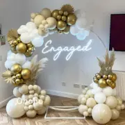 Wedding Engagement Balloon Arch Kit Beige Cream Nude Balloon Garland Baby Shower