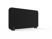 New Desk Mounted Eco Panel Screen Pin Board 740mm Wide Pinnable Black Rapidline