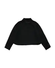 MM6 Maison Margiela Kids Logo Embroidered Jacket 12,16Y Black