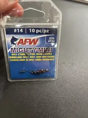 AFW American Fishing Wire Mighty Mini Stainless Crane Swivels #14 10pc 78lbs