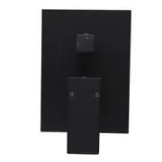ACA Luxury Shower/Handheld Bath Spout Square Diverter Mixer Tap Valve Black
