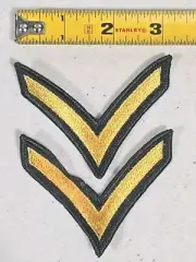 Pair of US Army Private Patches Estate Collection Find