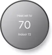 Google Nest Thermostat Smart, Wifi Thermostat for Home Programmable-Charcoal