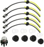 Strimmer Fuel Pipe,Universal Grass Trimmer Fuel Line,Fuel Tank Seal Grommet Filters Primer Bulb Pumps,Universal Grass Trimmer Line with Primer Bulb and Tank Seal Grommet (14)