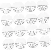 HAKIDZEL 25pcs Hair Pad Thermal Insulation Film Single Hole Spacer Template Heat Shield Guards Hair Extension Protector Spacer Template Assortment Hair Extension Guard Plastic Transparent