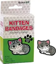 GAMA Go Kitten Bandages Sterile-18 Pcs (1.75in X 2in)