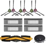Replacement Parts for Ecovacs Deebot, 1 Main Brush,4 Filters, 6 Side Brushes for T8 N-8 ozmo 950 920,Replacement for Deebot Neo, T8, T8+, T8 AIVI, T8MAX, N8+, N8 Pro, N8 Pro+, T9, T9+