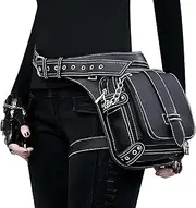 Steampunk Waist Leg Bag | Motorcycle Bag Leg Pouch Thigh Bag with Leg Strap,Drop Leg Bag, Leg Pouch, Waterproof Holster Bag, Motorcycle Backpacks for Men, Motorcycle Accessories Buniq