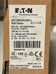 NEW EATON DS7-340SX032N0-L SOFT STARTER 20HP 32A 3 Pole 3Ph 200-480V