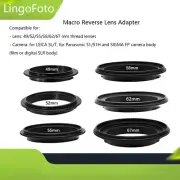 1PC Macro Reverse Lens Adapter 49/ 52/ 55/ 58/ 62/ 67mm for Lecia L Mount Camera
