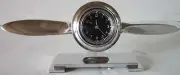 Art Deco Aluminum Propeller Desk Clock Model Authentic Models AP111